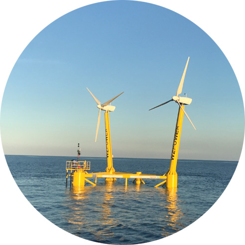 Marine energy generating equipment