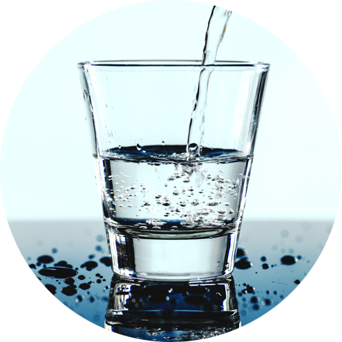 Glass of water