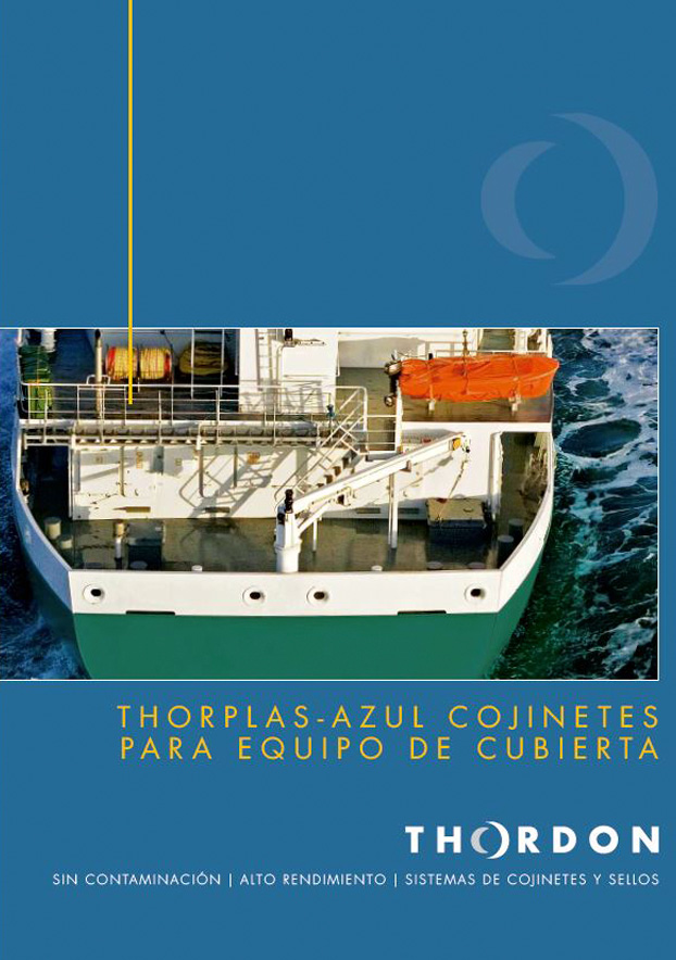 Catálogo en español de ThorPlas azul para equipo de cubierta